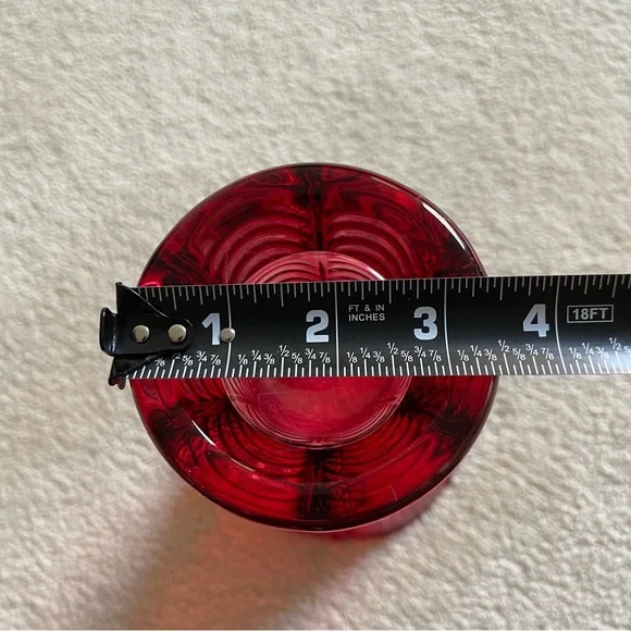 Glass Vase 10” Tall With 5” Opening For a Beautiful Bouquet of Flowers Red - Picture 11 of 12